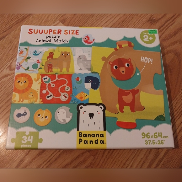 Banana Panda 49110 Suuuper Size Puzzle Solar System Big 300 Piezas Suuuper Puzzle De Suelo Y Póster De Aprendizaje Extragrande Con Datos Sobre El Espacio, Actividad De Aprendizaje Temprano De Menta